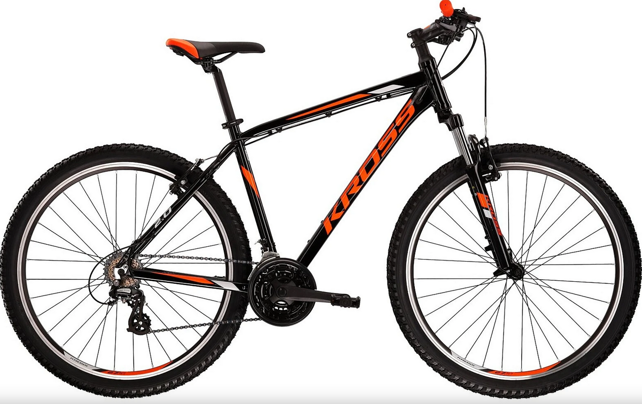 Bicykel Kross Hexagon 2.0 2022 27,5" black/orange/grey S (17")