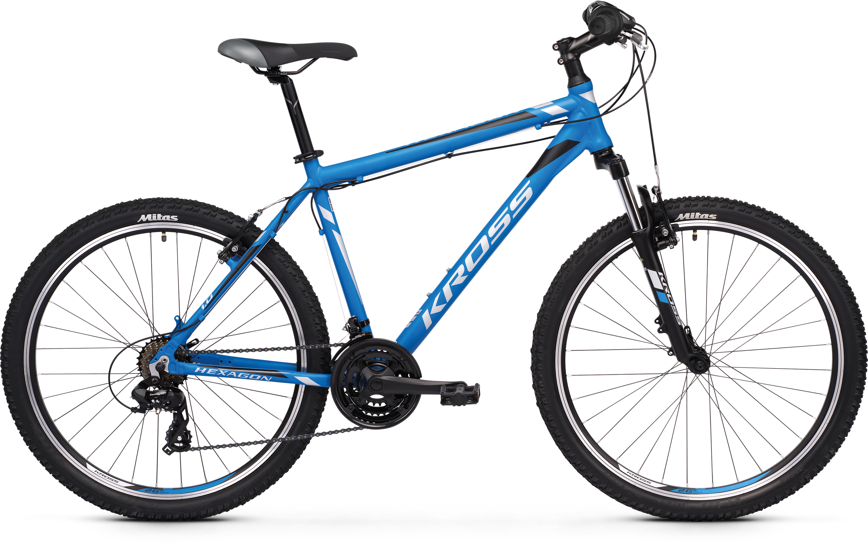 Bicykel KROSS Hexagon 1.0 26" 2021, blue/matt, S (17")