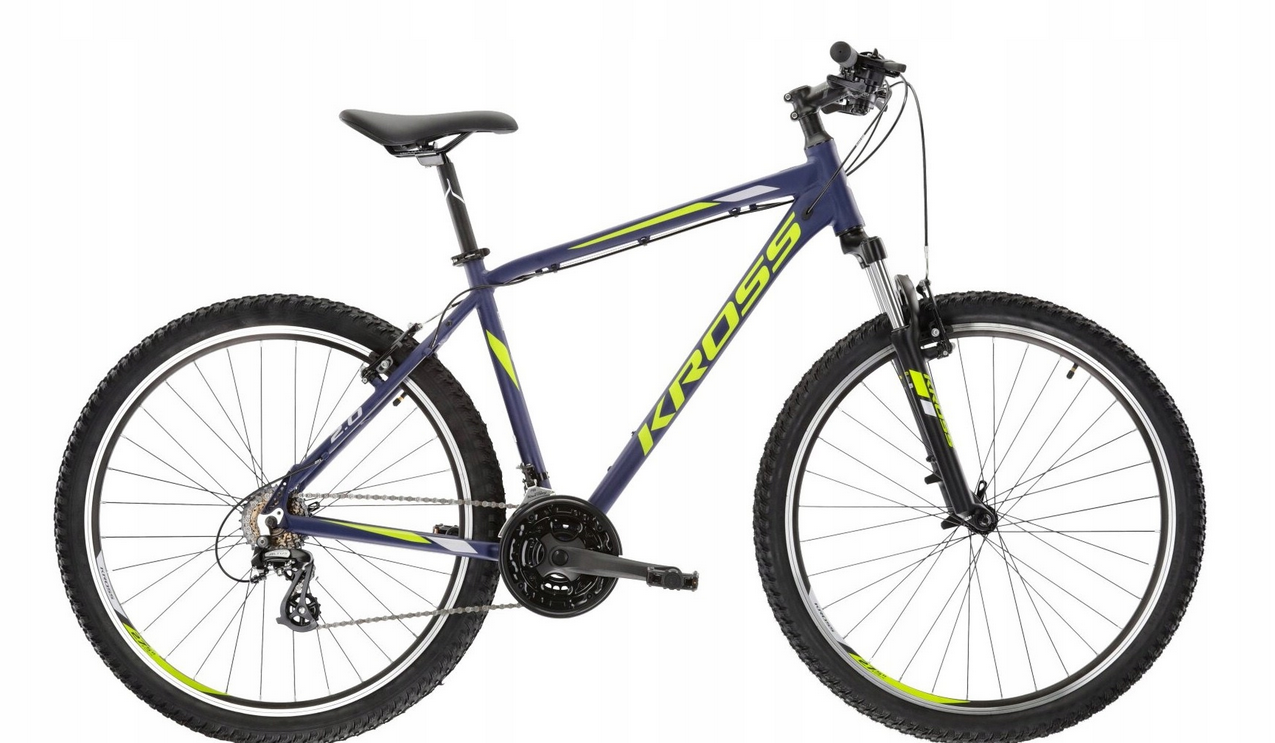 Bicykel Kross Hexagon 2.0 2023 27,5" blue/matt/green S (17")
