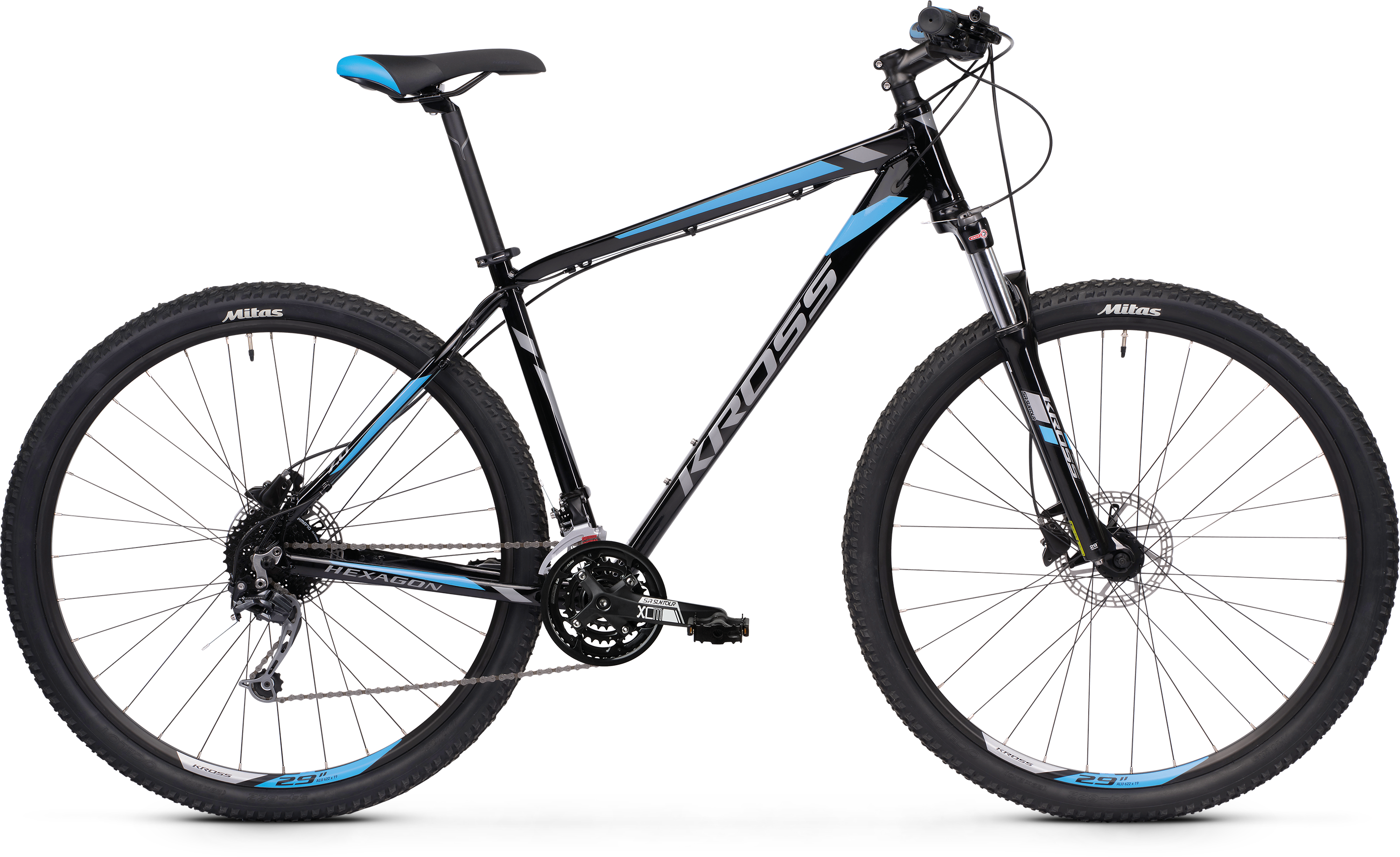 Bicykel Kross Hexagon 7.0 29" 2021 modro/čierna/lesklá, M (19") 
