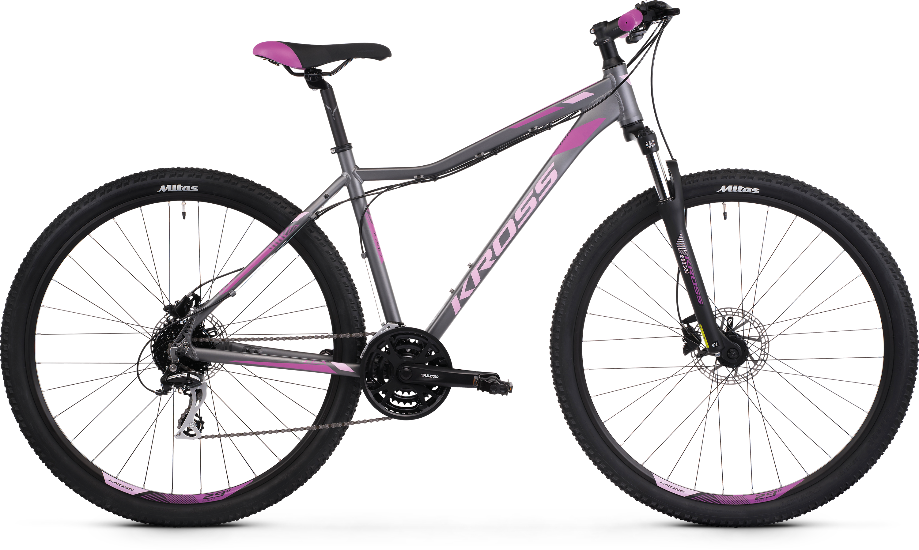 Bicykel KROSS Lea 5.0 27,5" 2022, Pink/Gray, XS (16")